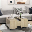 sofabord 60x60x38 cm konstrueret træ sonoma-eg