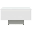 sofabord 60x60x31,5 cm konstrueret træ hvid