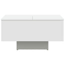 sofabord 60x60x31,5 cm konstrueret træ hvid
