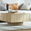 sofabord 60x60x31,5 cm konstrueret træ sonoma-eg
