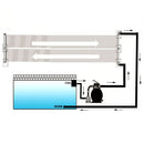 soldrevne varmepaneler til pool 6 stk. 80x620 cm