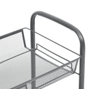 køkkenvogn med 4 hylder 46x26x85 cm jern grå