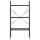 stigereol med 3 hylder 56x35x108 cm sort