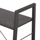 stigereol med 3 hylder 56x35x108 cm sort