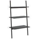 stigereol med 3 hylder 64x34x116 cm sort
