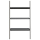 stigereol med 3 hylder 64x34x116 cm sort