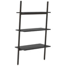stigereol med 3 hylder 64x34x116 cm sort