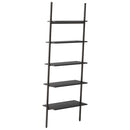 stigereol med 5 hylder 64x34x185,5 cm sort