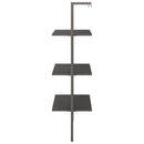 stigereol med 3 hylder 64x35x120,5 cm sort
