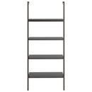 stigereol med 4 hylder 64x35x152,5 cm sort