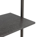 stigereol med 4 hylder 64x35x152,5 cm sort