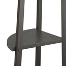 stigereol med 5 hylder 45,5x31,5x180 cm sort