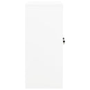 kontorskab 90x40x90 cm stål hvid