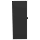 kontorskab 90x40x105 cm stål antracitgrå