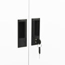 kontorskab 90x40x180 cm stål hvid