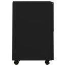 mobilt arkivskab 39x45x67 cm stål sort