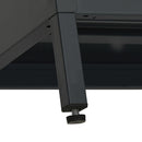 tv-skab 105x35x52 cm stål og glas sort