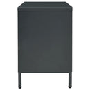 tv-skab 105x35x52 cm stål og glas antracitgrå