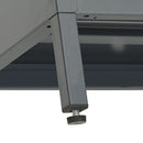tv-skab 105x35x52 cm stål og glas antracitgrå