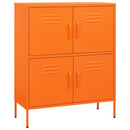 opbevaringsskab 80x35x101,5 cm stål orange