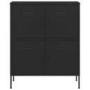 opbevaringsskab 80x35x101,5 cm stål sort