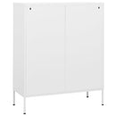 opbevaringsskab 80x35x101,5 cm stål hvid