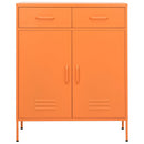 opbevaringsskab 80x35x101,5 cm stål orange