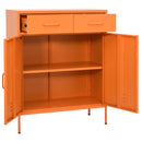 opbevaringsskab 80x35x101,5 cm stål orange