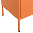 opbevaringsskab 80x35x101,5 cm stål orange