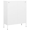 opbevaringsskab 80x35x101,5 cm stål hvid