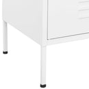 opbevaringsskab 80x35x101,5 cm stål hvid