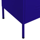 opbevaringsskab 80x35x101,5 cm stål marineblå