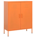 opbevaringsskab 80x35x101,5 cm stål orange