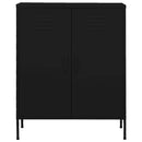 opbevaringsskab 80x35x101,5 cm stål sort