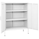 opbevaringsskab 80x35x101,5 cm stål hvid
