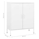 opbevaringsskab 80x35x101,5 cm stål hvid