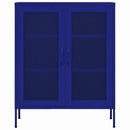 opbevaringsskab 80x35x101,5 cm stål marineblå