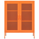 opbevaringsskab 80x35x101,5 cm stål orange