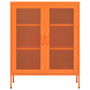 opbevaringsskab 80x35x101,5 cm stål orange