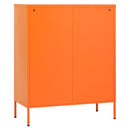 opbevaringsskab 80x35x101,5 cm stål orange