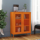 opbevaringsskab 80x35x101,5 cm stål orange