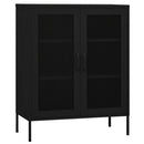 opbevaringsskab 80x35x101,5 cm stål sort