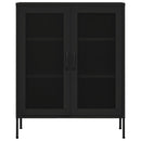 opbevaringsskab 80x35x101,5 cm stål sort