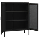 opbevaringsskab 80x35x101,5 cm stål sort