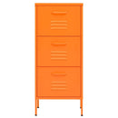 opbevaringsskab 42,5x35x101,5 cm stål orange