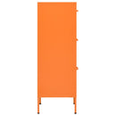 opbevaringsskab 42,5x35x101,5 cm stål orange