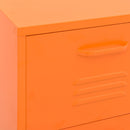 opbevaringsskab 42,5x35x101,5 cm stål orange