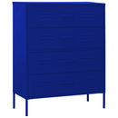 kommode 80x35x101,5 cm Marineblå