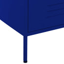 kommode 80x35x101,5 cm Marineblå
