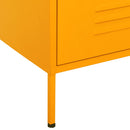 kommode 80x35x101,5 cm Sennepsgul